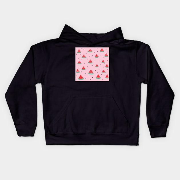 Watermelon Kids Hoodie by zzzozzo